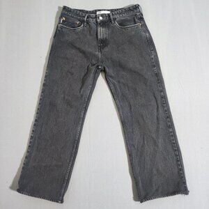 Zara Man Denim man's size 33X27 medium washed  grey colour straight leg  jeans